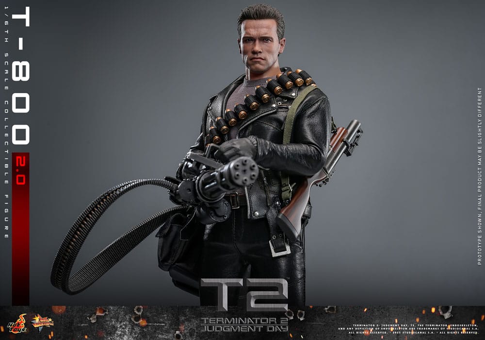 Terminator 2 Movie Masterpiece Action Figure 1/6 T-800 2.0 32 cm
