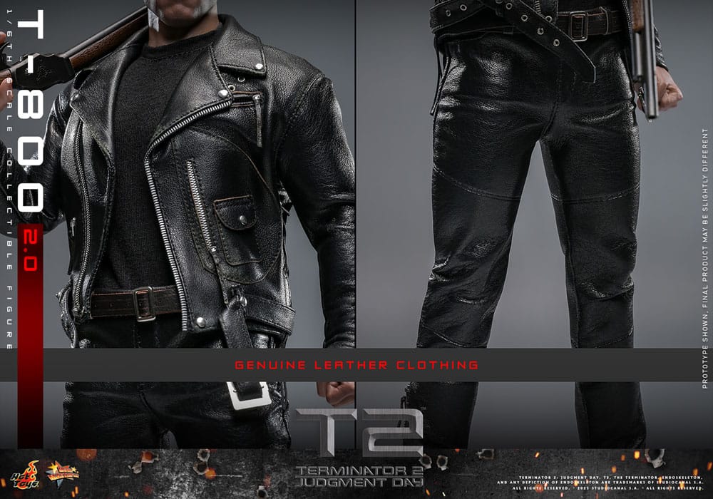 Terminator 2 Capolavoro del film Action Figure 1/6 T-800 2.0 32 cm