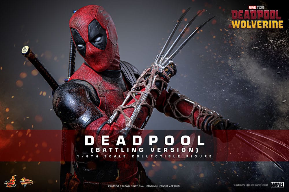 Deadpool & Wolverine Movie Masterpiece Action Figure 1/6 Deadpool (Battling Version) 31 cm