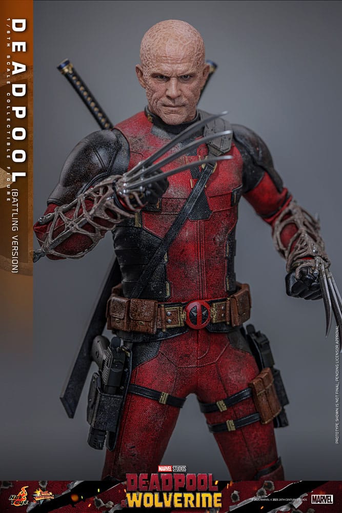 Deadpool & Wolverine Movie Masterpiece Action Figure 1/6 Deadpool (Battling Version) 31 cm
