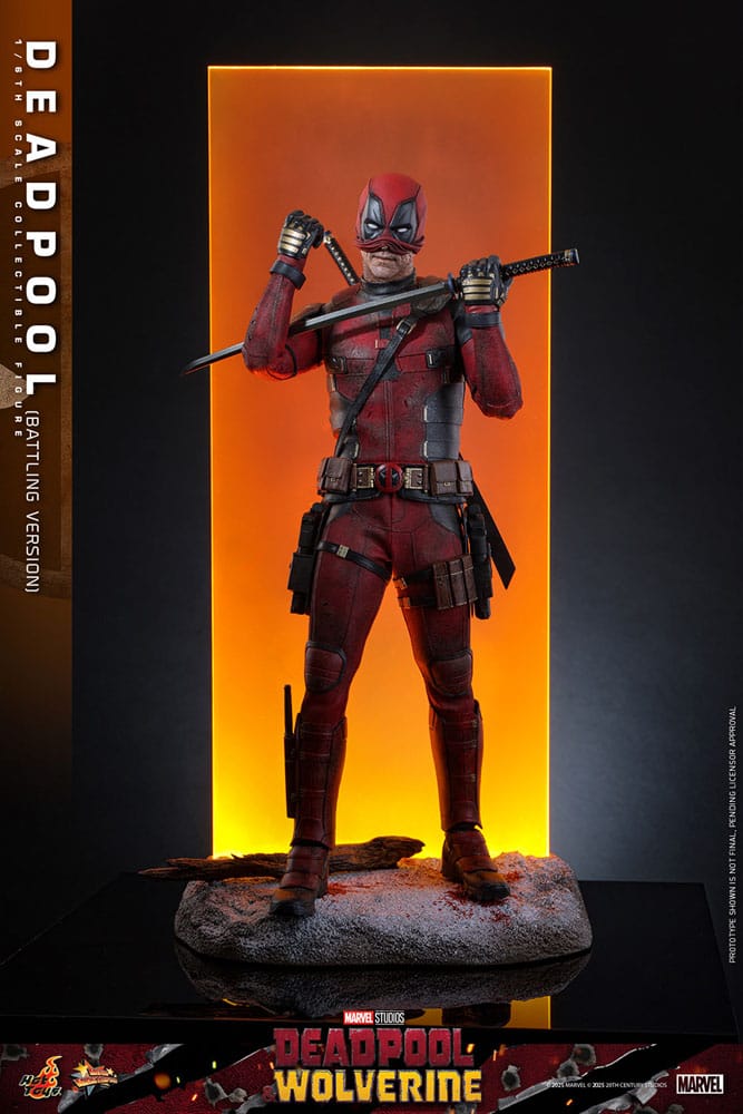 Deadpool & Wolverine Movie Masterpiece Action Figure 1/6 Deadpool (Battling Version) 31 cm