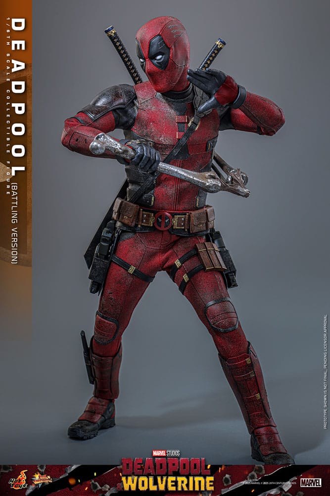 Deadpool & Wolverine Movie Masterpiece Action Figure 1/6 Deadpool (Battling Version) 31 cm