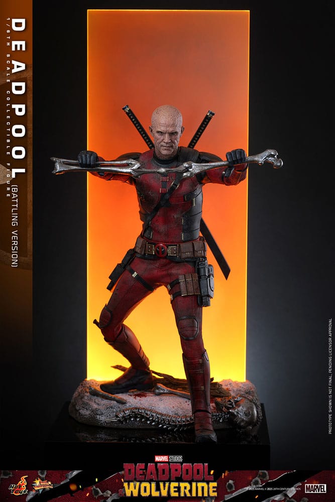 Deadpool & Wolverine Movie Masterpiece Action Figure 1/6 Deadpool (Battling Version) 31 cm