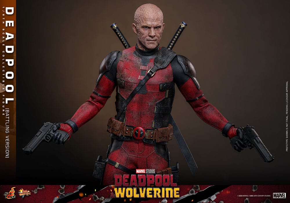 Deadpool & Wolverine Movie Masterpiece Action Figure 1/6 Deadpool (Battling Version) 31 cm