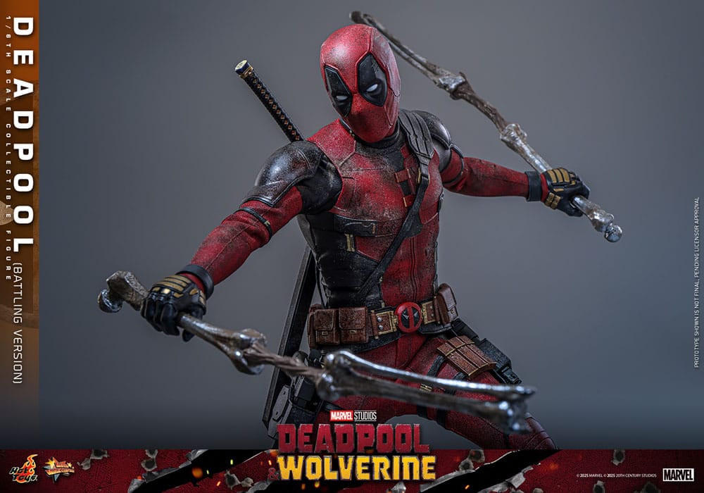 Deadpool & Wolverine Movie Masterpiece Action Figure 1/6 Deadpool (Battling Version) 31 cm