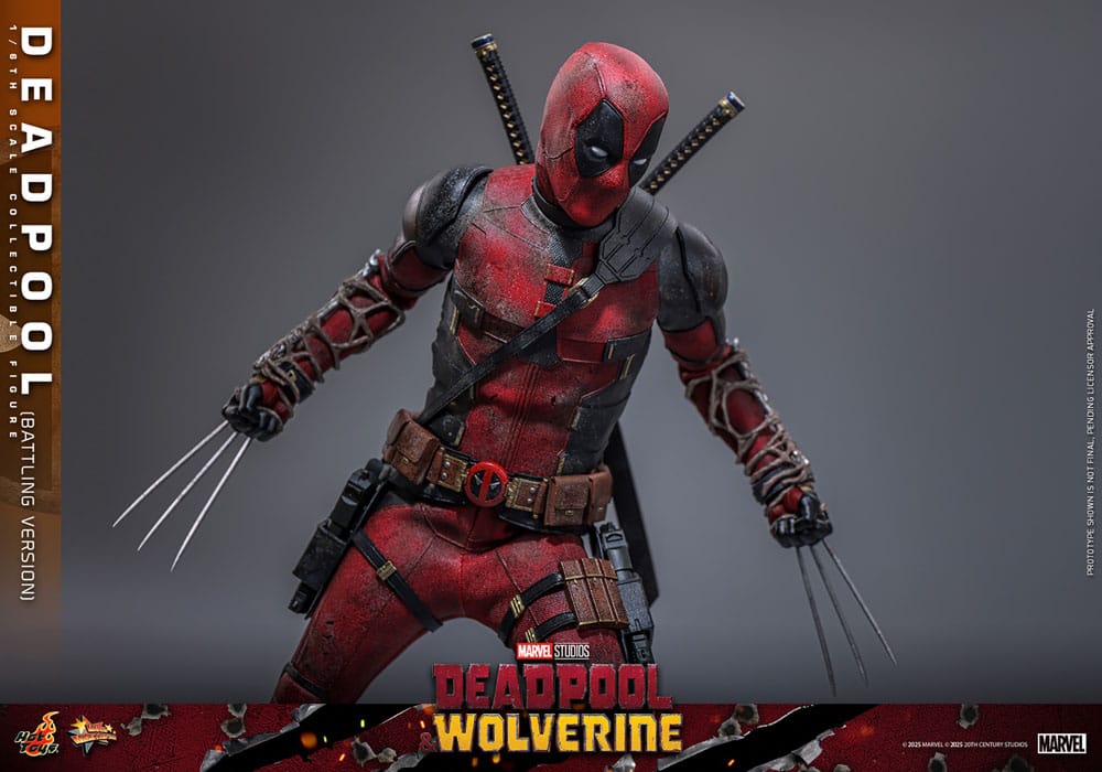 Deadpool & Wolverine Movie Masterpiece Action Figure 1/6 Deadpool (Battling Version) 31 cm