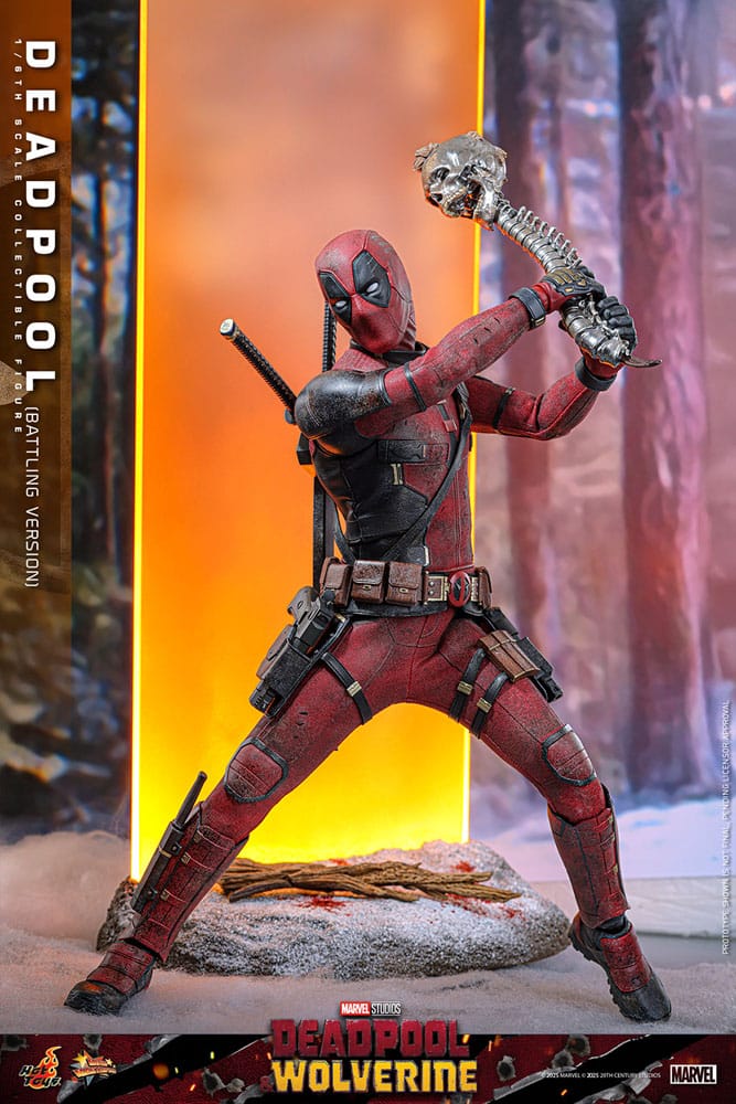 Deadpool & Wolverine Movie Masterpiece Action Figure 1/6 Deadpool (Battling Version) 31 cm