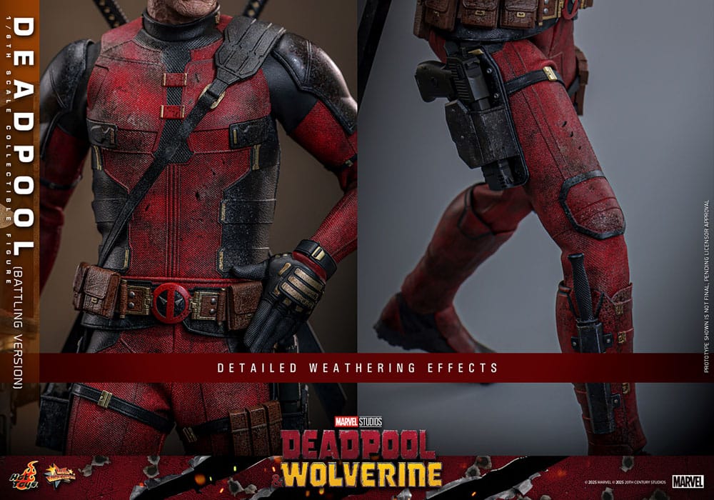 Deadpool & Wolverine Movie Masterpiece Action Figure 1/6 Deadpool (Battling Version) 31 cm