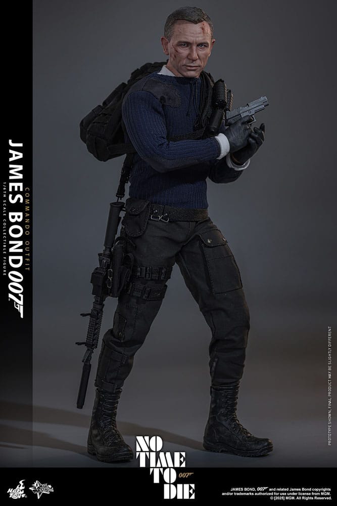 No Time To Die Movie Masterpiece Action Figure 1/6 James Bond (Commando Outfit) Hot Toys Exclusive 30 cm