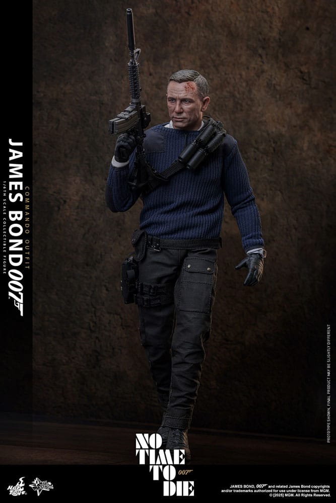 No Time To Die Movie Masterpiece Action Figure 1/6 James Bond (Commando Outfit) Hot Toys Exclusive 30 cm