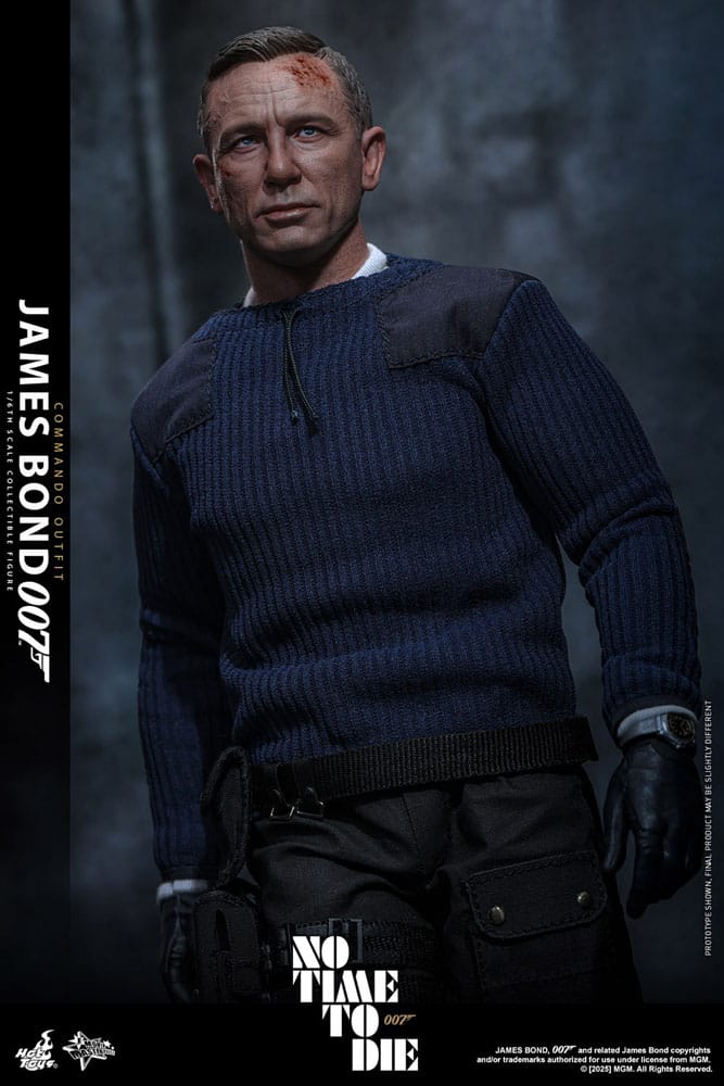 No Time To Die Movie Masterpiece Action Figure 1/6 James Bond (Commando Outfit) Hot Toys Exclusive 30 cm