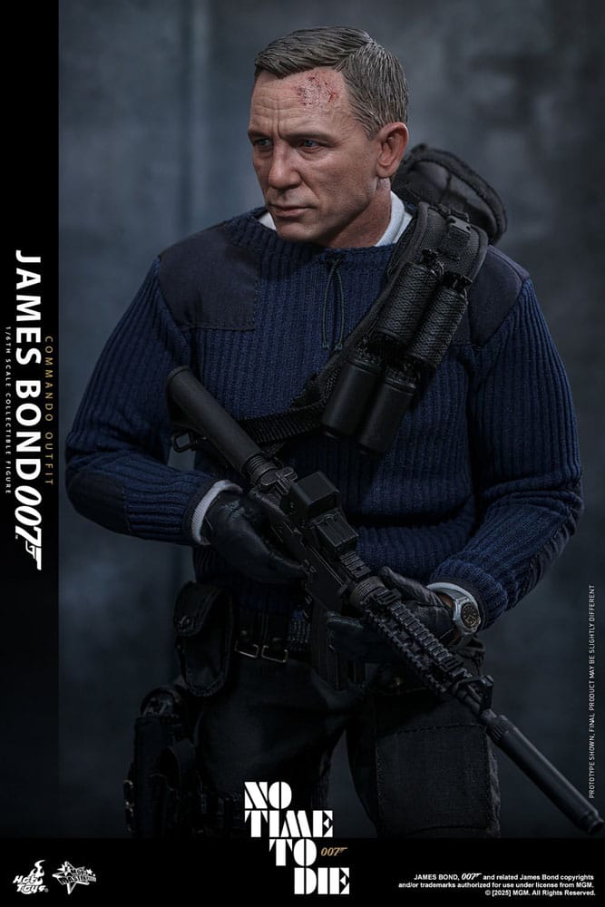 No Time To Die Movie Masterpiece Action Figure 1/6 James Bond (Commando Outfit) Hot Toys Exclusive 30 cm