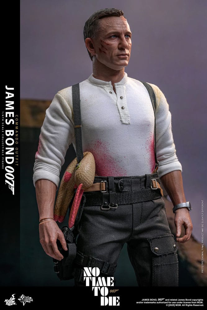 No Time To Die Movie Masterpiece Action Figure 1/6 James Bond (Commando Outfit) Hot Toys Exclusive 30 cm