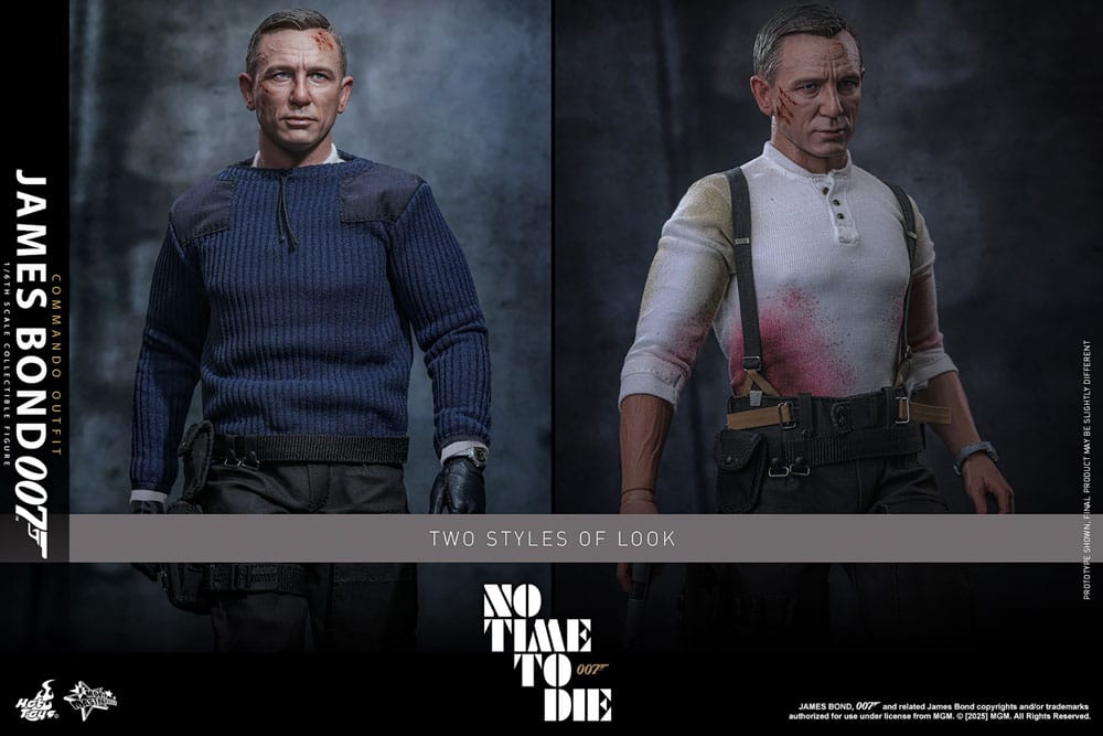 No Time To Die Movie Masterpiece Action Figure 1/6 James Bond (Commando Outfit) Hot Toys Exclusive 30 cm