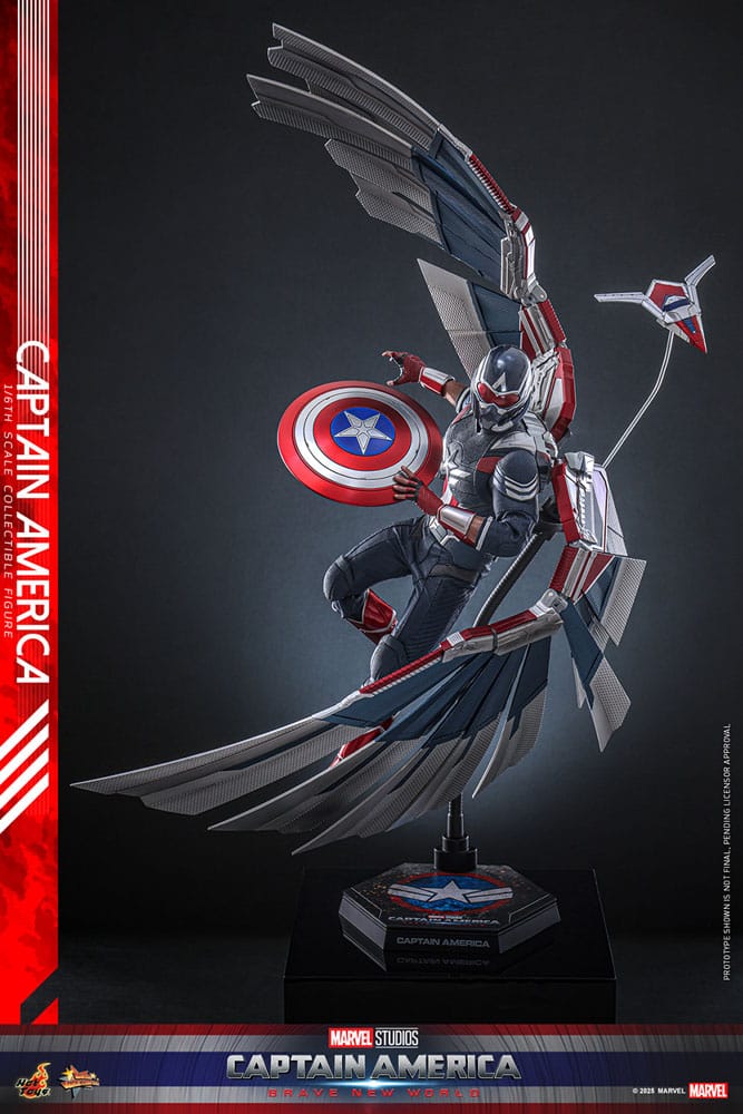 Captain America: Brave New World Movie Masterpiece Action Figure 1/6 Captain America 30 cm