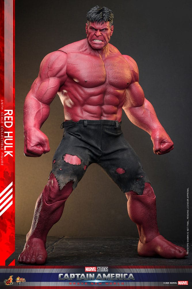 Captain America: Brave New World Movie Masterpiece Action Figure 1/6 Red Hulk 47 cm