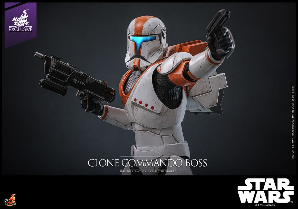 Star Wars: The Clone Wars Action Figure 1/6 Clone Commando Boss Hot Toys Exclusive 30 cm