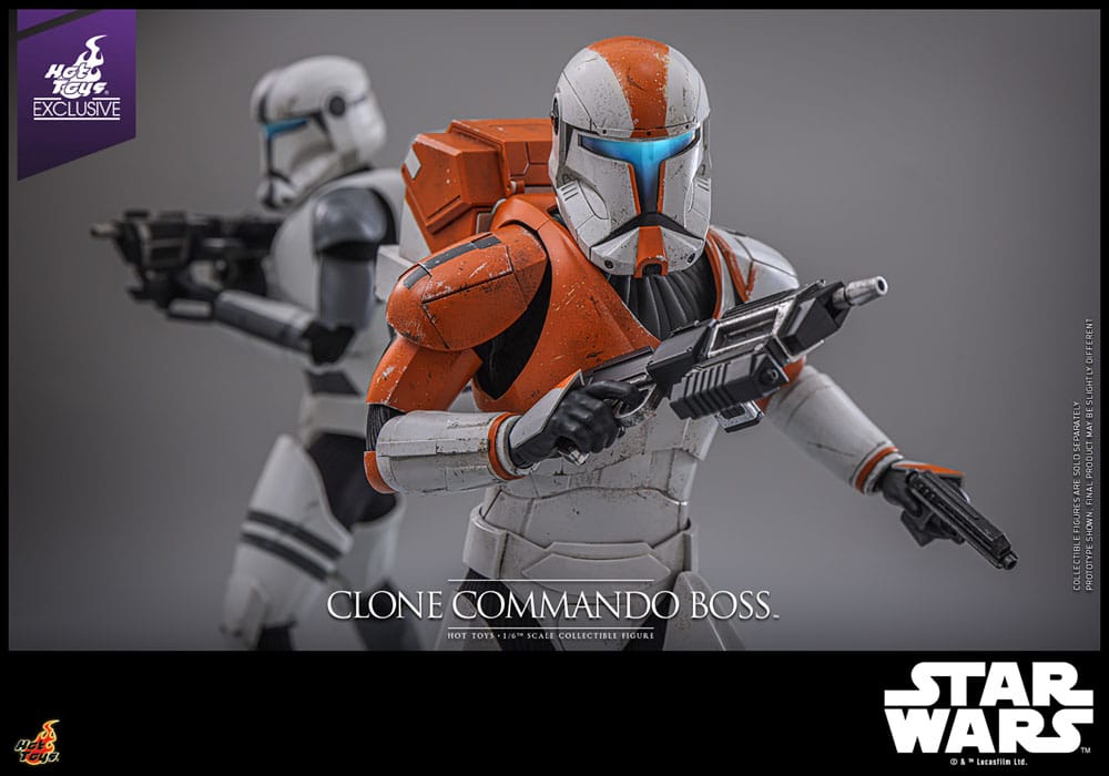 Star Wars: The Clone Wars Action Figure 1/6 Clone Commando Boss Hot Toys Exclusive 30 cm