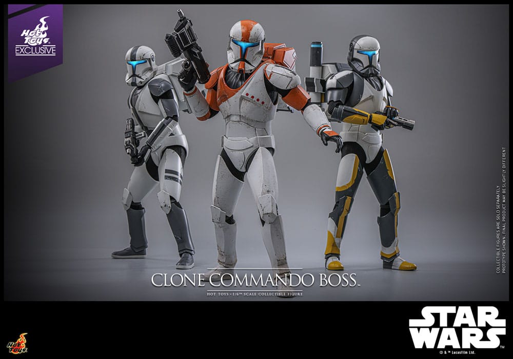 Star Wars: The Clone Wars Action Figure 1/6 Clone Commando Boss Hot Toys Exclusive 30 cm