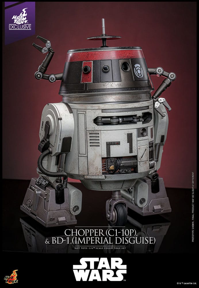 Star Wars Action Figure Set 1/6 Chopper (C1-10P&trade;) & BD-1&trade; (Imperial Disguise) 18 cm & 8 cm