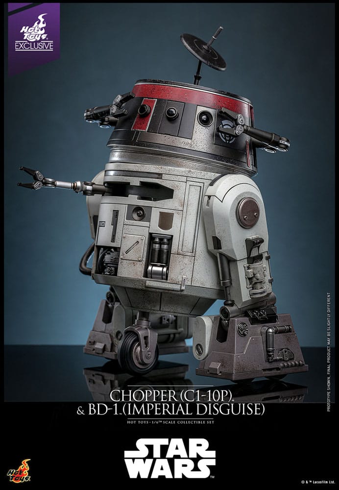 Star Wars Action Figure Set 1/6 Chopper (C1-10P&trade;) & BD-1&trade; (Imperial Disguise) 18 cm & 8 cm
