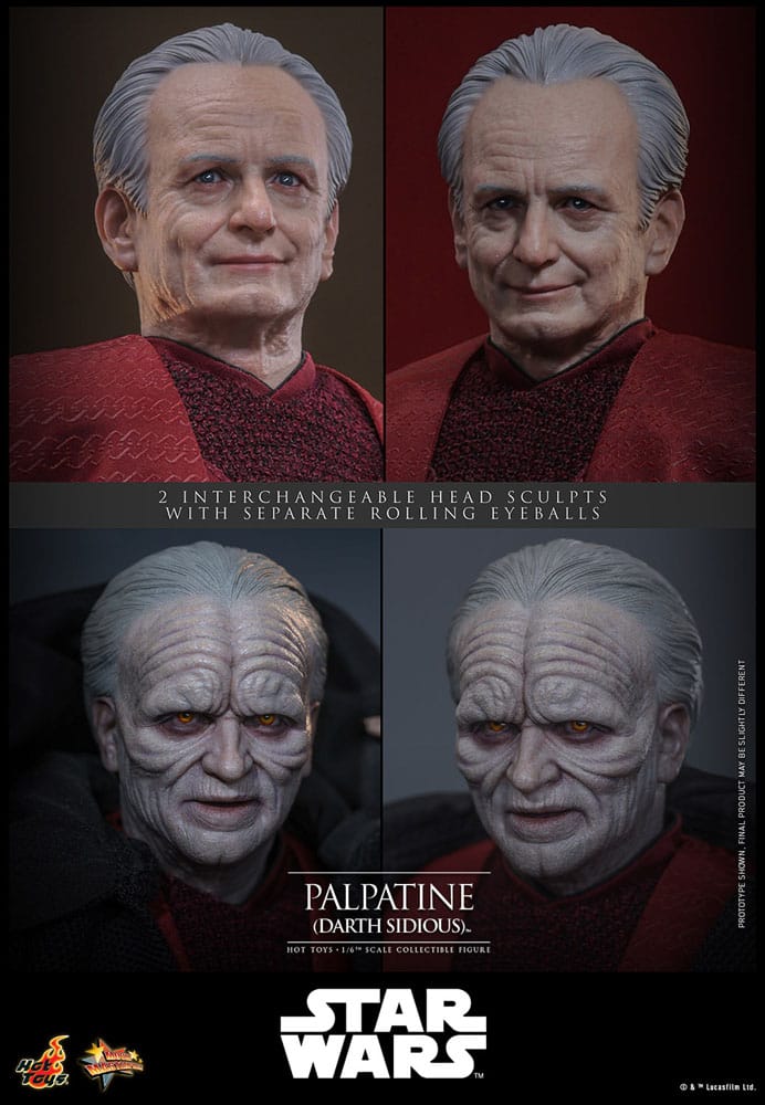 Star Wars: Episode III - Revenge of the Sith Action Figure 1/6 Palpatine (Darth Sidious) 29 cm