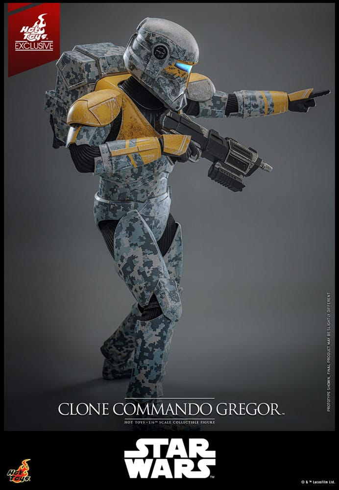 Star Wars: The Clone Wars Action Figure 1/6 Clone Commando Gregor Hot Toys Exclusive 30 cm
