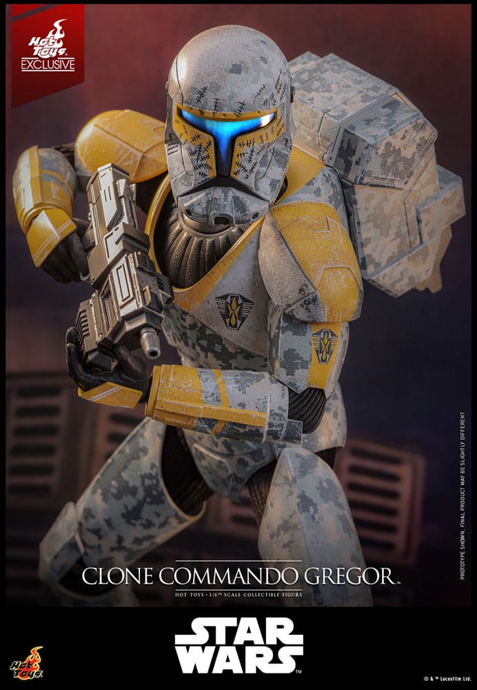 Star Wars: The Clone Wars Action Figure 1/6 Clone Commando Gregor Hot Toys Exclusive 30 cm