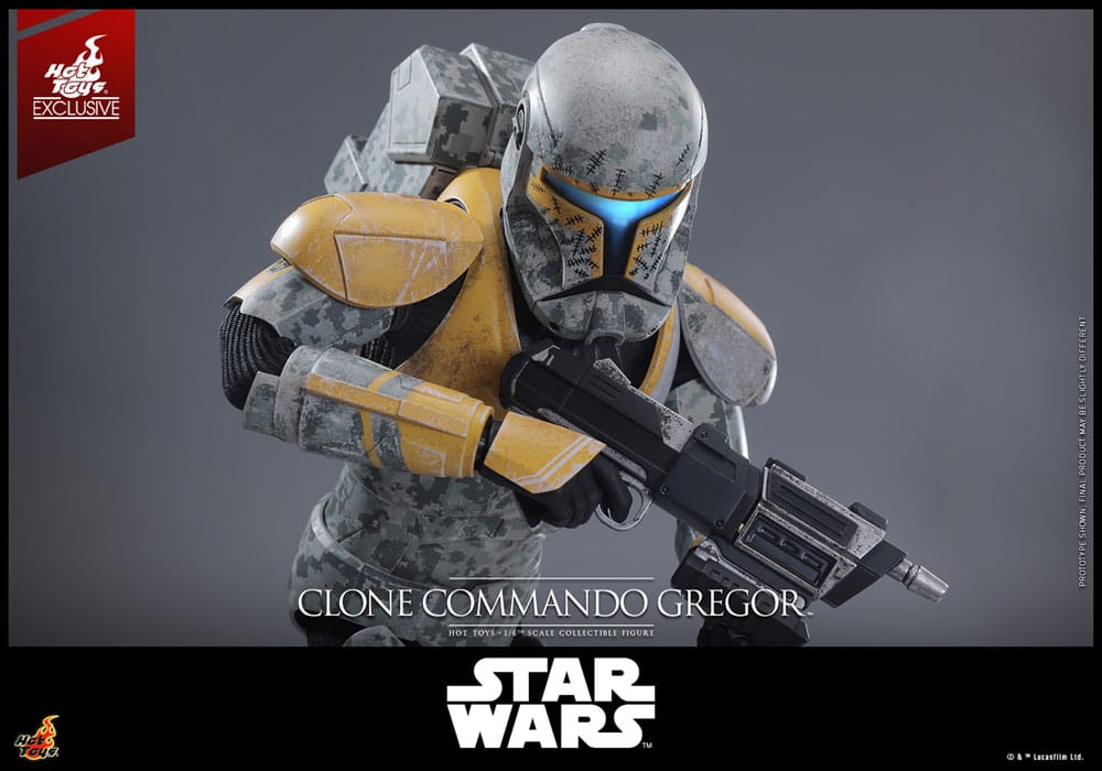 Star Wars: The Clone Wars Action Figure 1/6 Clone Commando Gregor Hot Toys Exclusive 30 cm