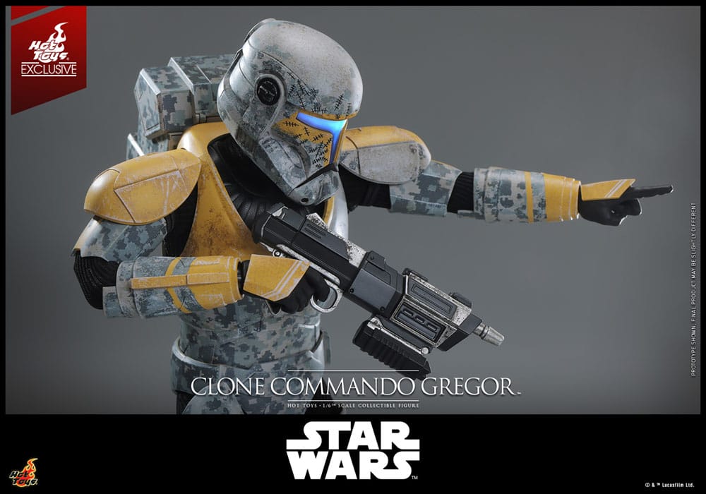 Star Wars: The Clone Wars Action Figure 1/6 Clone Commando Gregor Hot Toys Exclusive 30 cm