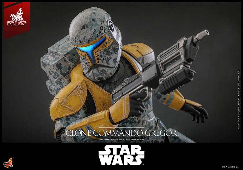 Star Wars: The Clone Wars Action Figure 1/6 Clone Commando Gregor Hot Toys Exclusive 30 cm