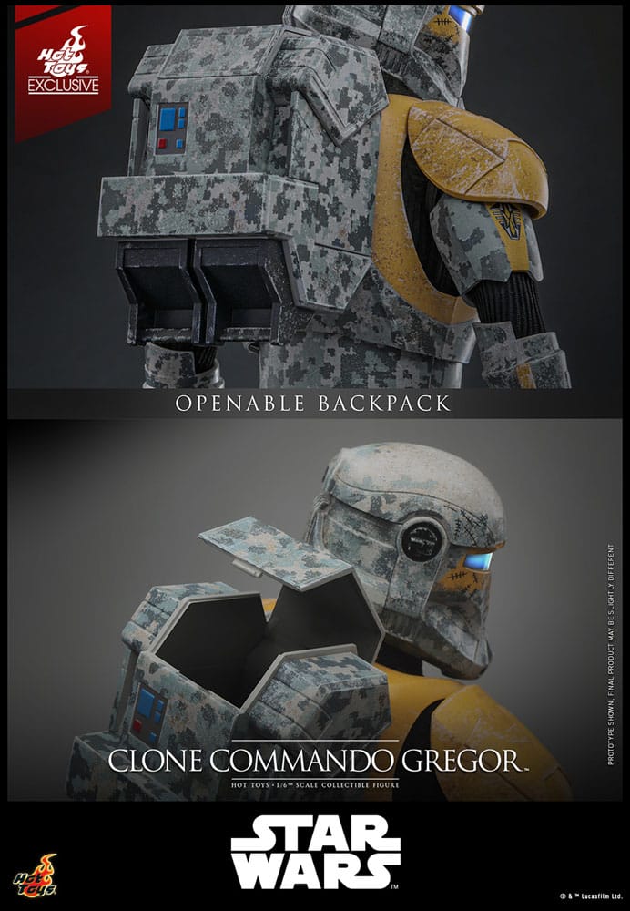 Star Wars: The Clone Wars Action Figure 1/6 Clone Commando Gregor Hot Toys Exclusive 30 cm