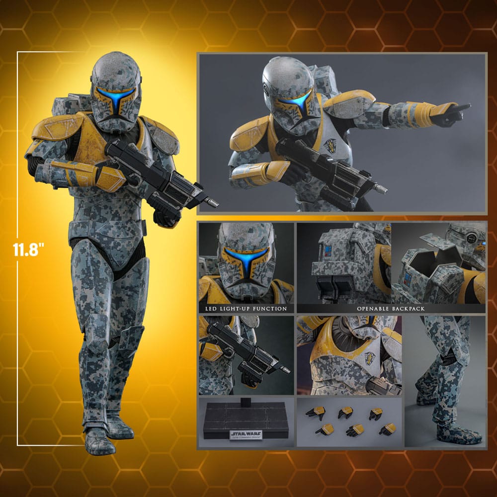 Star Wars: The Clone Wars Action Figure 1/6 Clone Commando Gregor Hot Toys Exclusive 30 cm