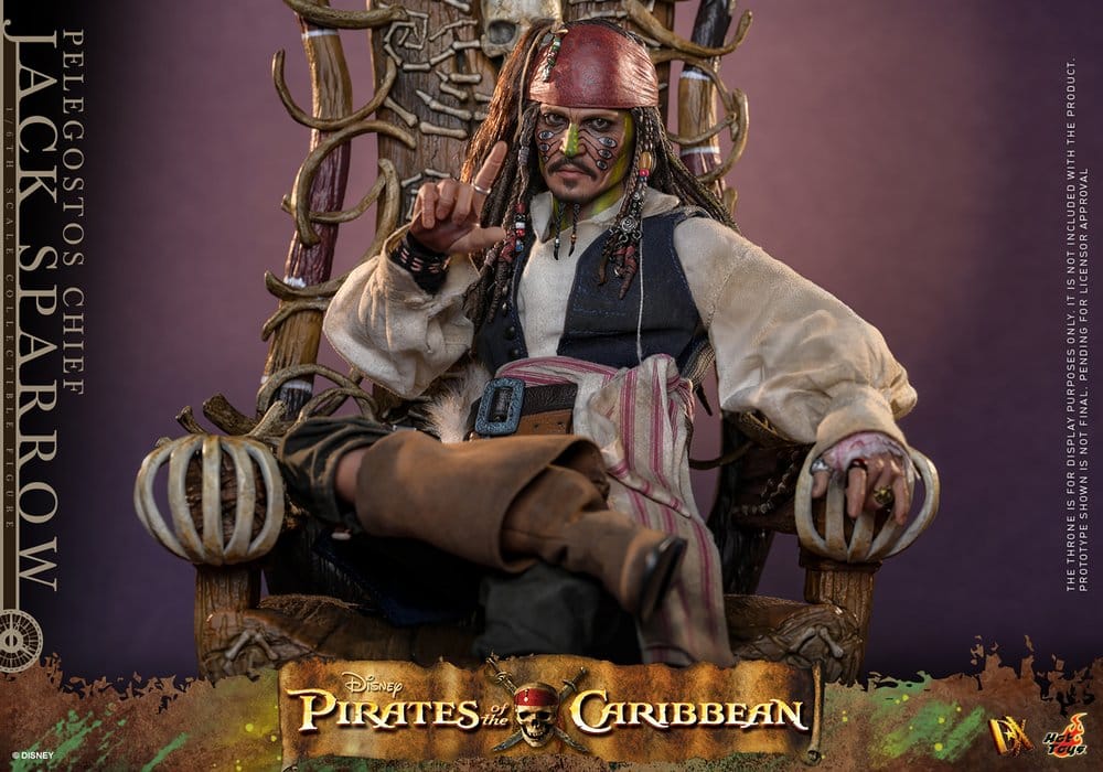 Pirates of the Caribbean: Dead Man's Chest Action DX Figure 1/6 Pelegostos Chief Jack Sparrow 30 cm