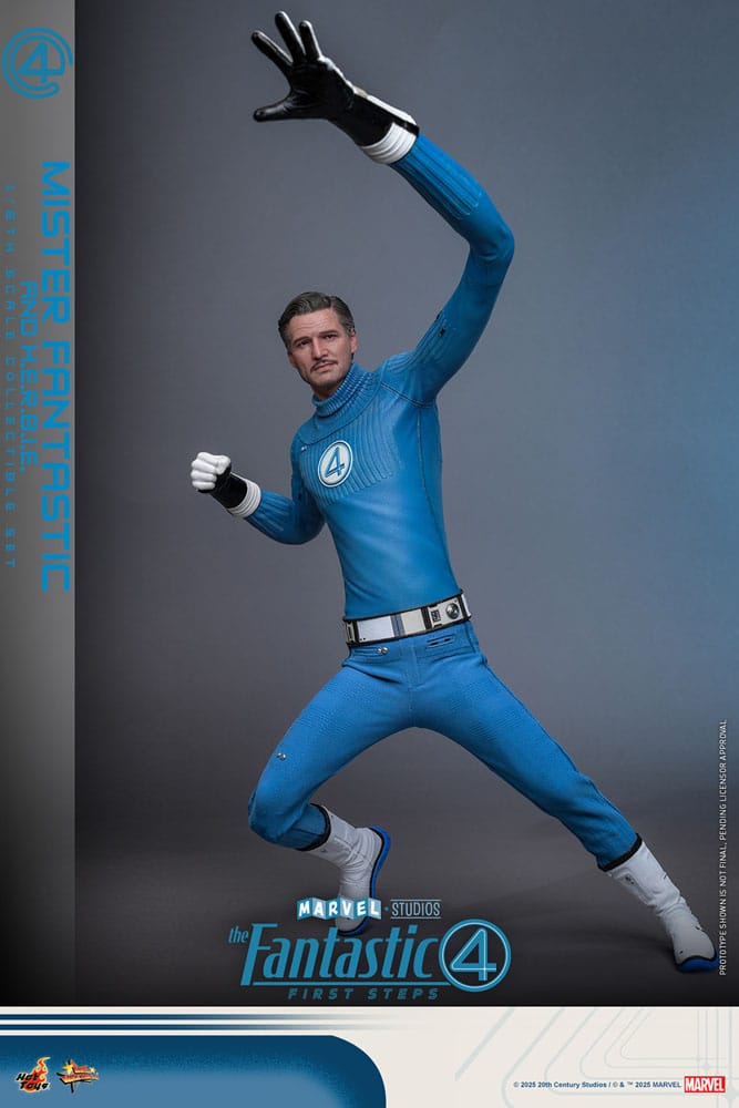 The Fantastic Four: First Steps Movie Masterpiece Action Figure 2-Pack 1/6 Mister Fantastic & H.E.R.B.I.E. 30 cm