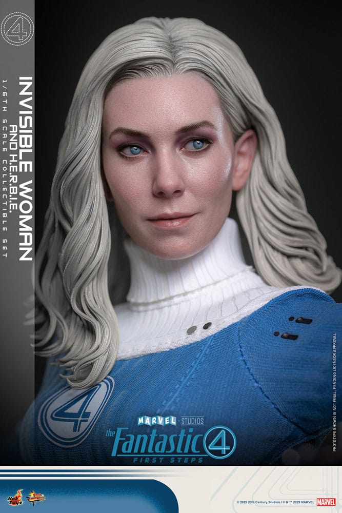 The Fantastic Four: First Steps Movie Masterpiece Action Figure 2-Pack 1/6 Invisible Woman & H.E.R.B.I.E. 28 cm