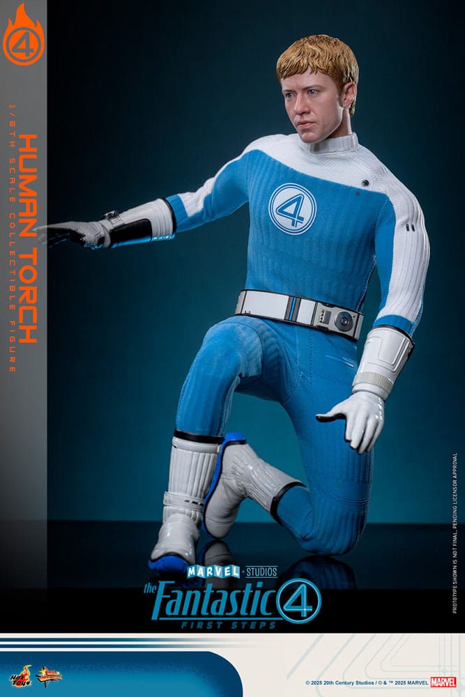 The Fantastic Four: First Steps Movie Masterpiece Action Figure 1/6 Human Torch 30 cm