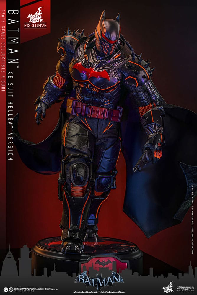 Batman Arkham Origins Videogame Masterpiece Action Figure 1/6 XE Suit Hellbat Version Hot Toys Exclusive 33 cm
