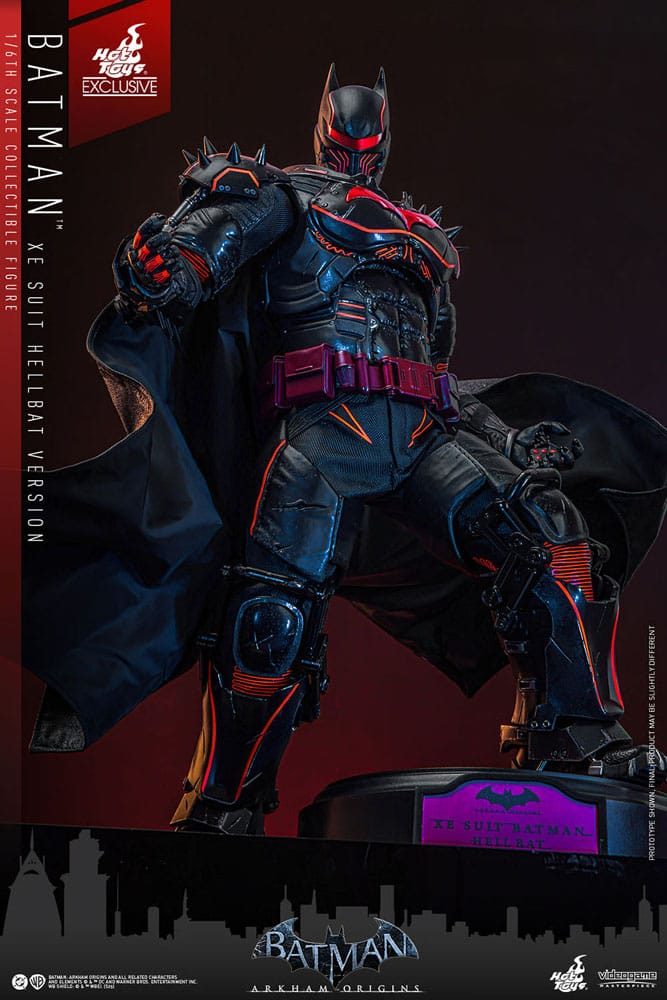 Batman Arkham Origins Videogame Masterpiece Action Figure 1/6 XE Suit Hellbat Version Hot Toys Exclusive 33 cm