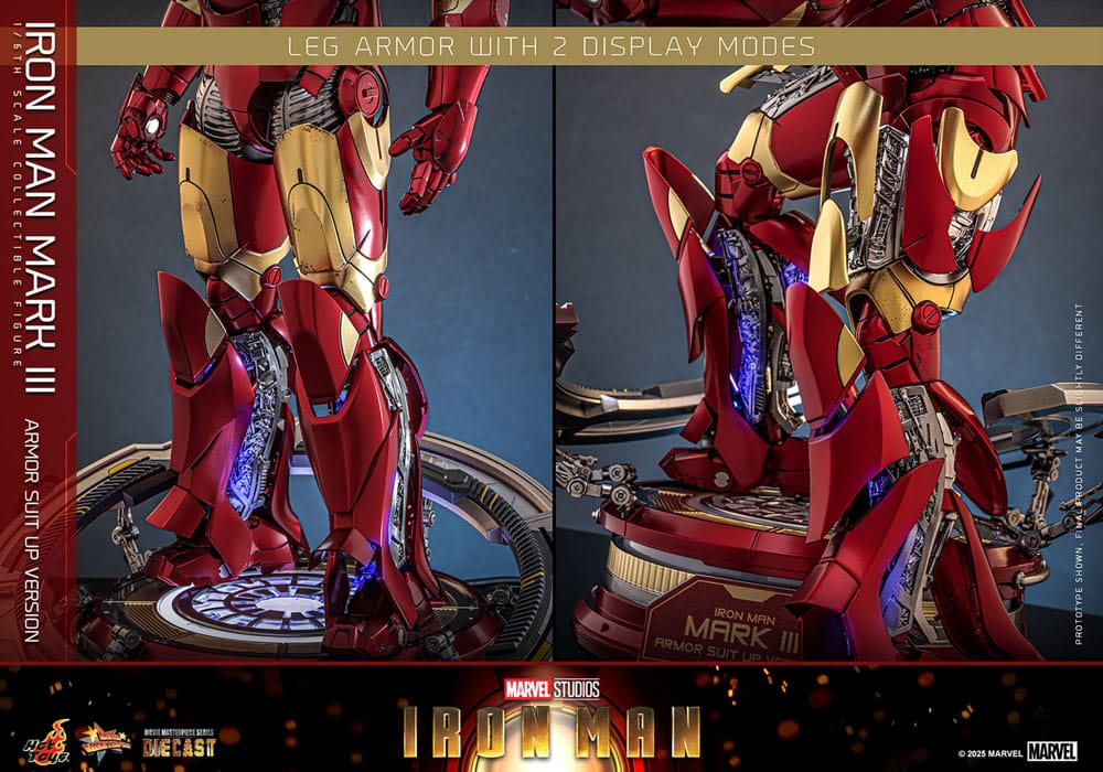 Iron Man Movie Masterpiece Diecast Action Figure 1/6 Iron Man Mark III (Armor Suit Up Version) 32 cm