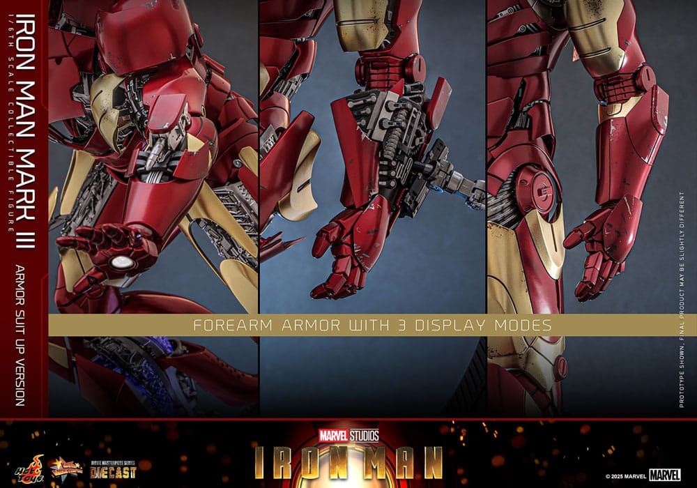 Iron Man Movie Masterpiece Diecast Action Figure 1/6 Iron Man Mark III (Armor Suit Up Version) 32 cm
