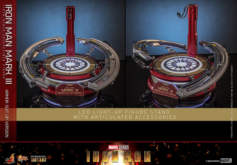 Iron Man Movie Masterpiece Diecast Action Figure 1/6 Iron Man Mark III (Armor Suit Up Version) 32 cm