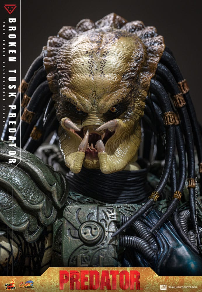 Alien vs. Predator Comic Masterpiece Action Figure 1/6 Broken Tusk Predator 35 cm
