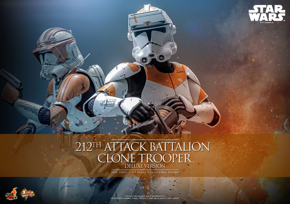 Star Wars: The Clone Wars Action Figure 1/6 212th Attack Battalion Clone Trooper Deluxe Version 30 cm