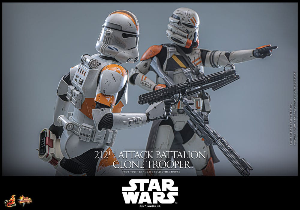 Star Wars: The Clone Wars Action Figure 1/6 212th Attack Battalion Clone Trooper Deluxe Version 30 cm
