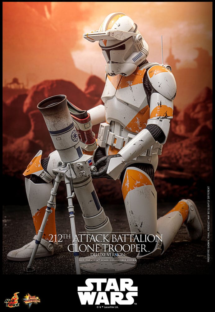 Star Wars: The Clone Wars Action Figure 1/6 212th Attack Battalion Clone Trooper Deluxe Version 30 cm
