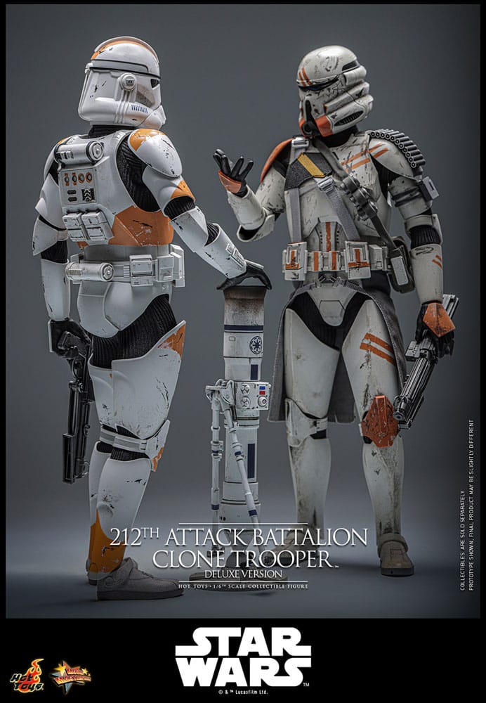 Star Wars: The Clone Wars Action Figure 1/6 212th Attack Battalion Clone Trooper Deluxe Version 30 cm