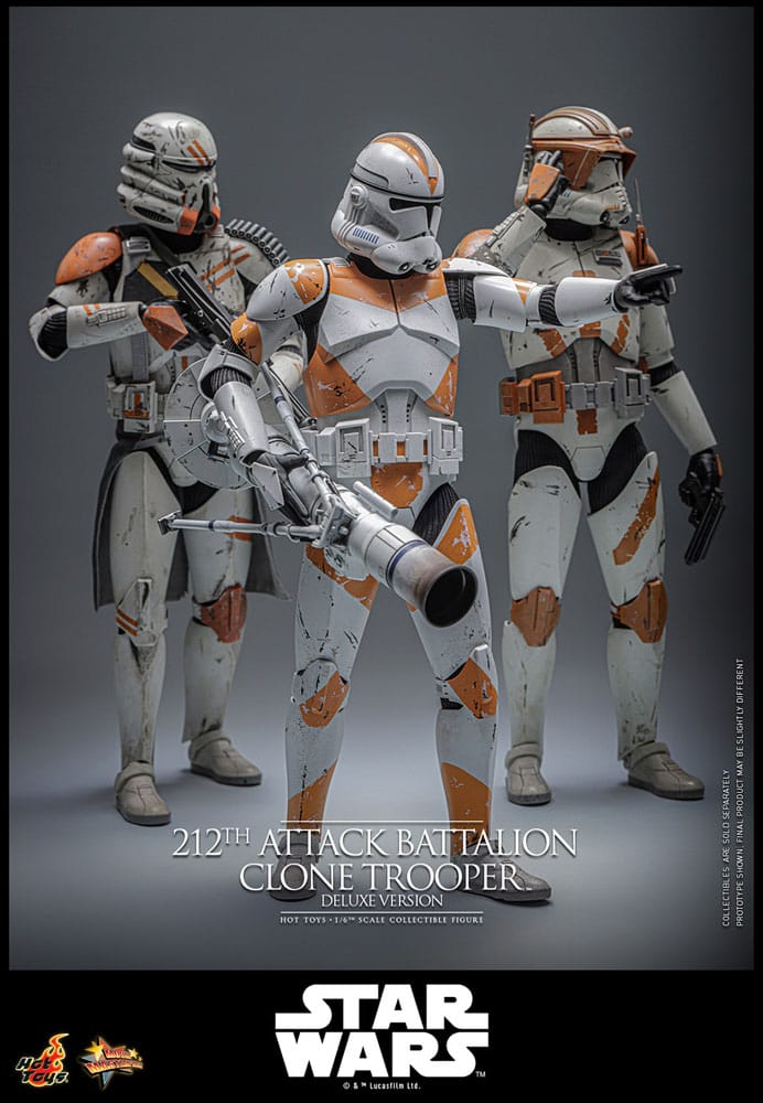 Star Wars: The Clone Wars Action Figure 1/6 212th Attack Battalion Clone Trooper Deluxe Version 30 cm
