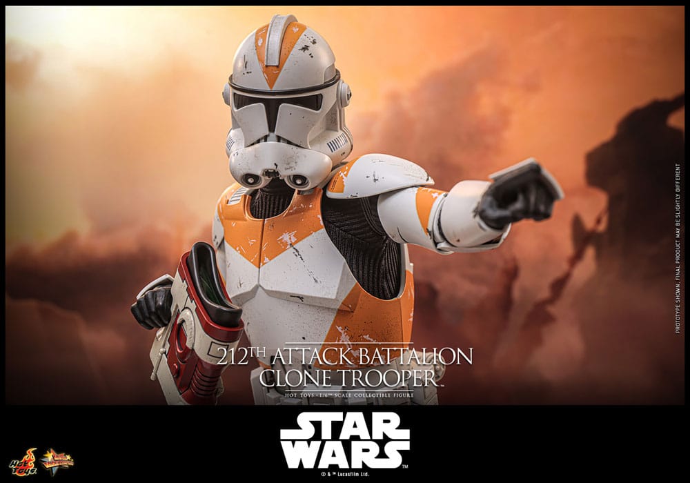 Star Wars: The Clone Wars Action Figure 1/6 212th Attack Battalion Clone Trooper 30 cm