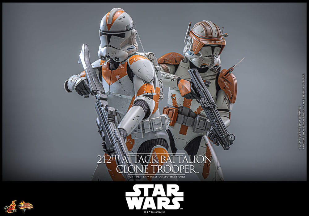 Star Wars: The Clone Wars Action Figure 1/6 212th Attack Battalion Clone Trooper 30 cm